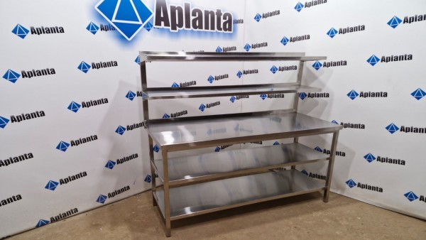 Стіл виробничий з двома полками і додатковими полицями