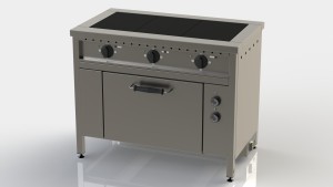 Плита электрическая трёхконфорочная с духовкой ПЭ-3Д