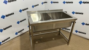 Ванна моечная двухсекционная без полки