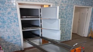 Камера холодильна для моргу фронтальна тримісна