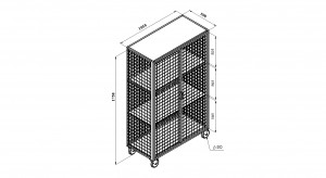 Візок пральний для чистої білизни