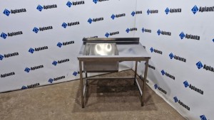 Стіл - ванна мийна без полиці